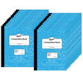 Pacon Composition Book, Grade 2, Blue, 9.75 x 7.75, 24 Sheets/Book, PK24 MMK37138